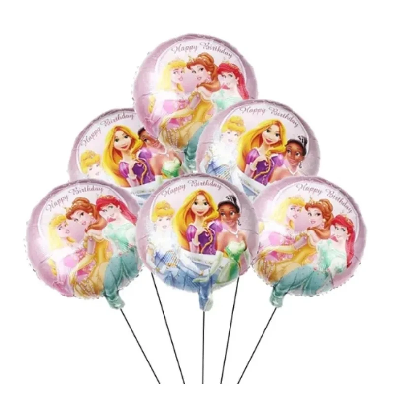 Disney Seven Princess Series Princess Theme Children's Birthday Party Decoration Aluminum Film Balloon Set