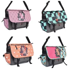 Anime Demon Slayer Women Handbag Nezuko Tanjirou Shoulder Bag Kawaii Tote Girls Hand Bag Cosplay School Bags Crossbody Bag Gift