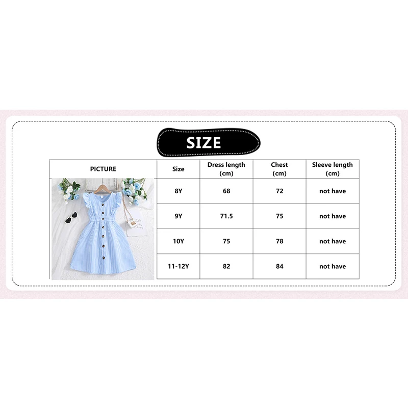 Kids Dress For Girls 8-12 Years Summer Girls Dopamine Dress Graduation Birthday Party Event Fresh Sweet Style Girls Dress