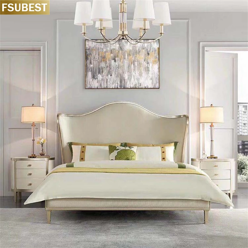 New Design American Style Models Lit 2 Personnes Mueble Cama De Casal Bedroom Furniture Double Bed King Size Beds