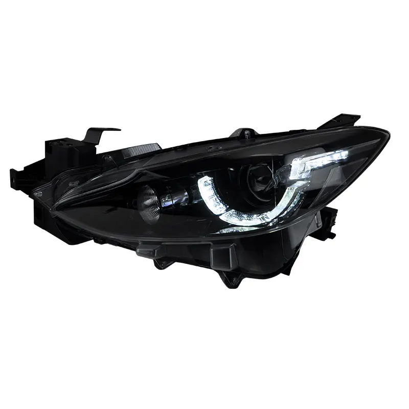 Car bumper headlamp for Mazda3 Axela headlight 2014~2016y hid xenon LED DRL car accessories head light Axela fog light