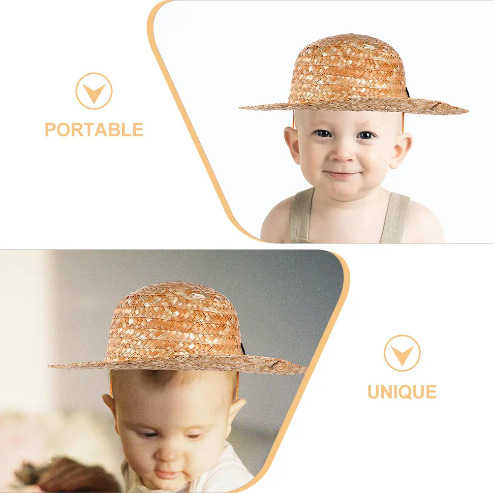 

s Straw Beach Outdoor Toddler Lightweight Wide Brim Sun Protection Rope Included For Parties Beach For