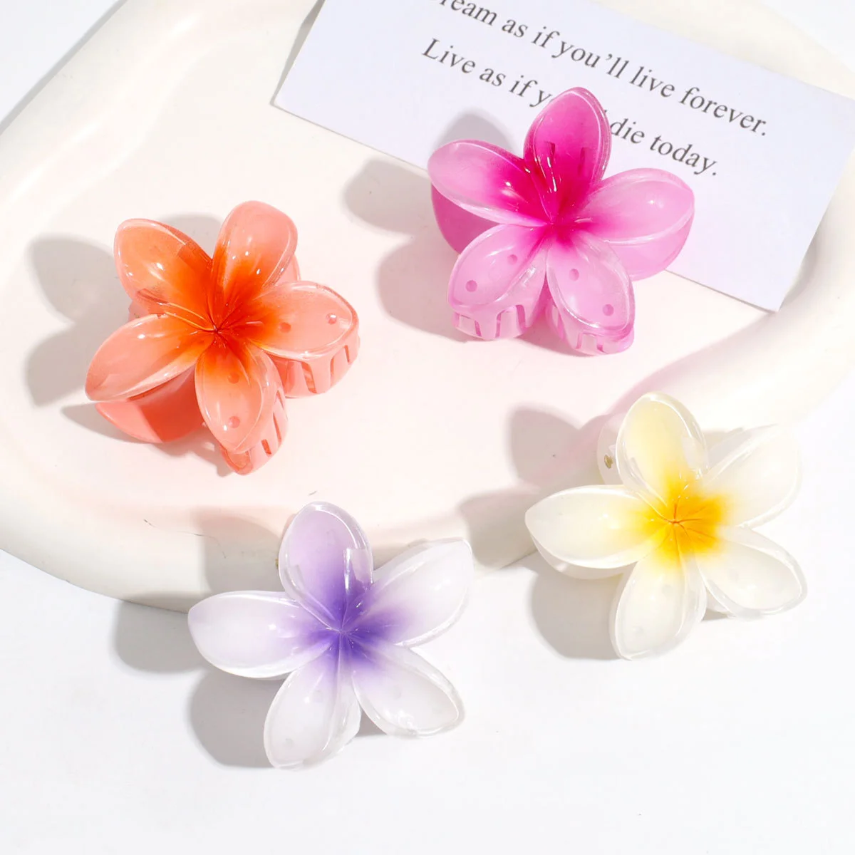 1pc Temperament Creative Flower Clip Cute Hair Clip Shark Clip Hairpin Personalised Hair Grip Head Accessories