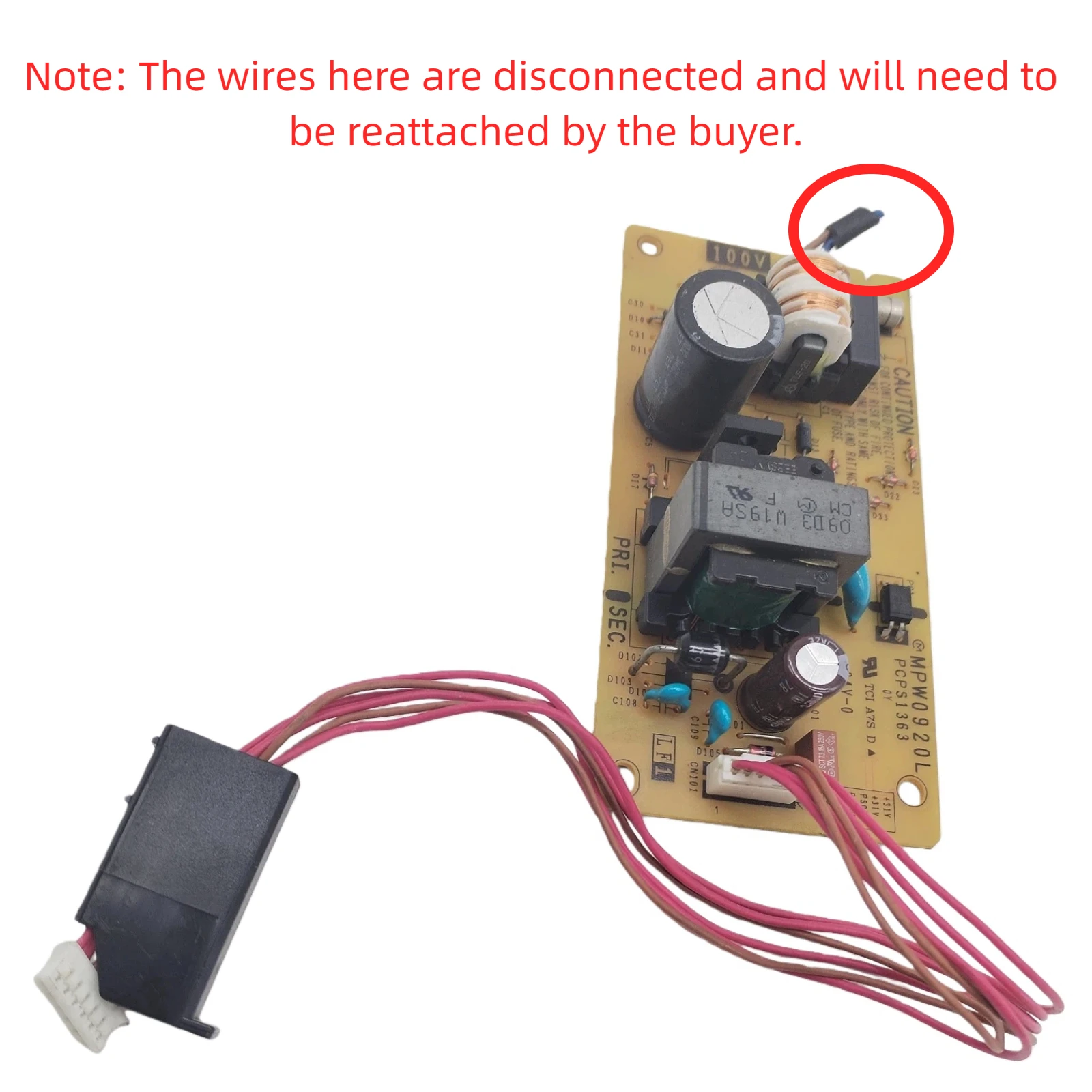 

110V Power Supply Board MFC-J955DN MPW0920L Fits For Brother J955DN J955 PCPS1363