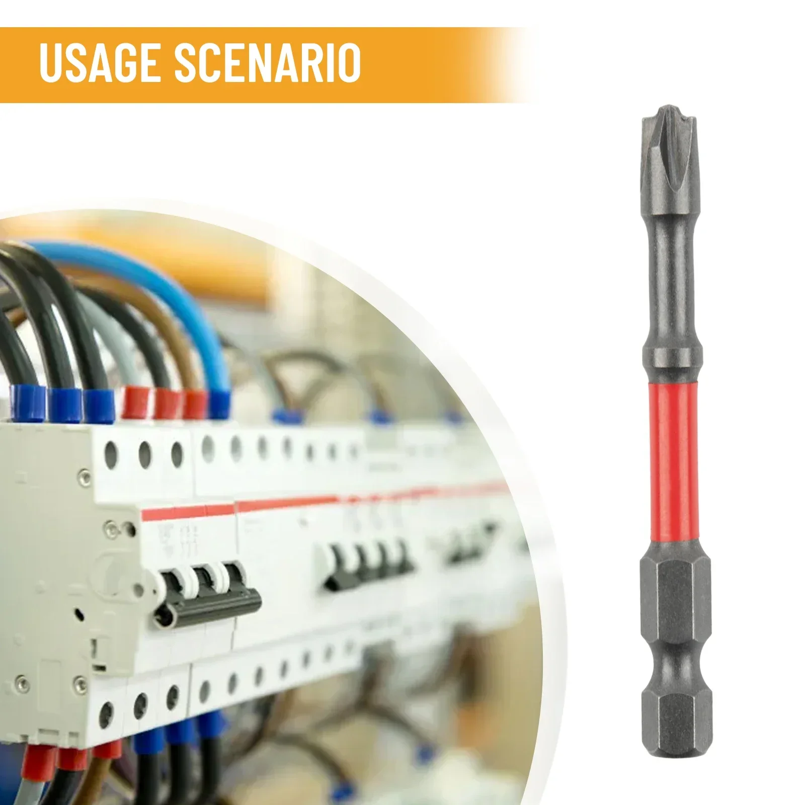 

Electricians Special Screwdriver Bit Socket Panels Socket Switch Circuit Breakers Slotted 6mm Head Anti-rust FPH2