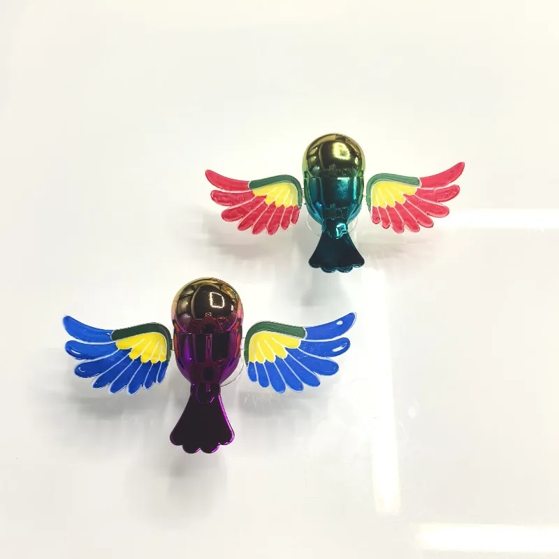 Car ornaments cute simulated flying birds wind-powered plug-free helmet accessories creative electric vehicle helmet decorations