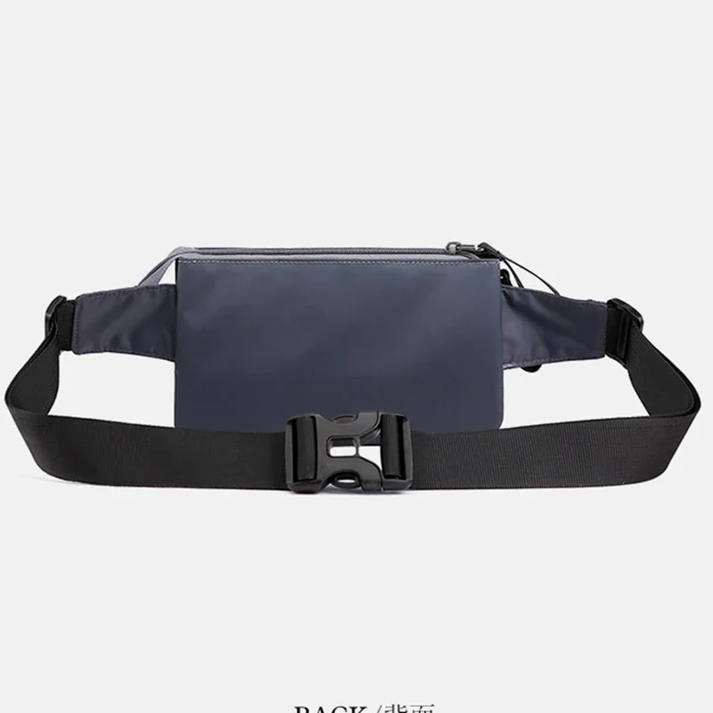 ผู้ชายไนลอน Fanny Pack Hip Bum กระเป๋าเงิน Multi-Pocket แฟชั่นชายโทรศัพท์มือถือ/โทรศัพท์มือถือกรณีสลิงแพ็คเข็มขัดเอวกระเป๋า