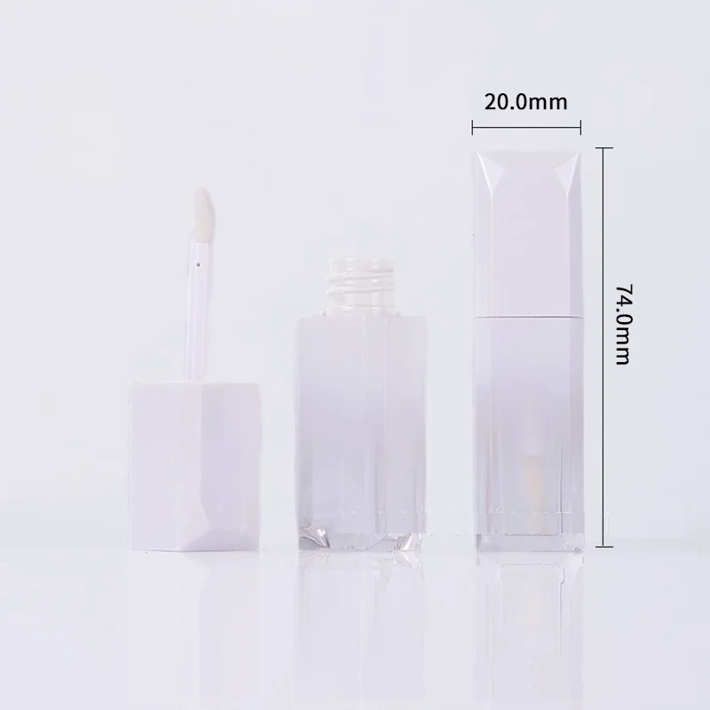 Lip Gloss Containers Empty 5ml Gradual Change Black Pink Purple White Cosmetic Packaging Plastic Sample Lipgloss Bottles