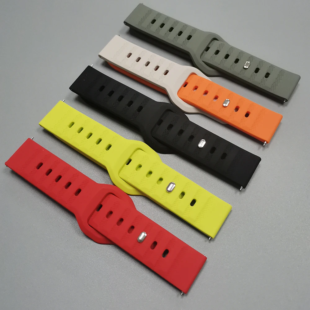 22mm Sport Silicone Watch Band For Xiaomi Watch 2 Pro Replacement Strap For Mi Watch Color 2 S4 S3 S2 S1 Pro/Active Wristbands