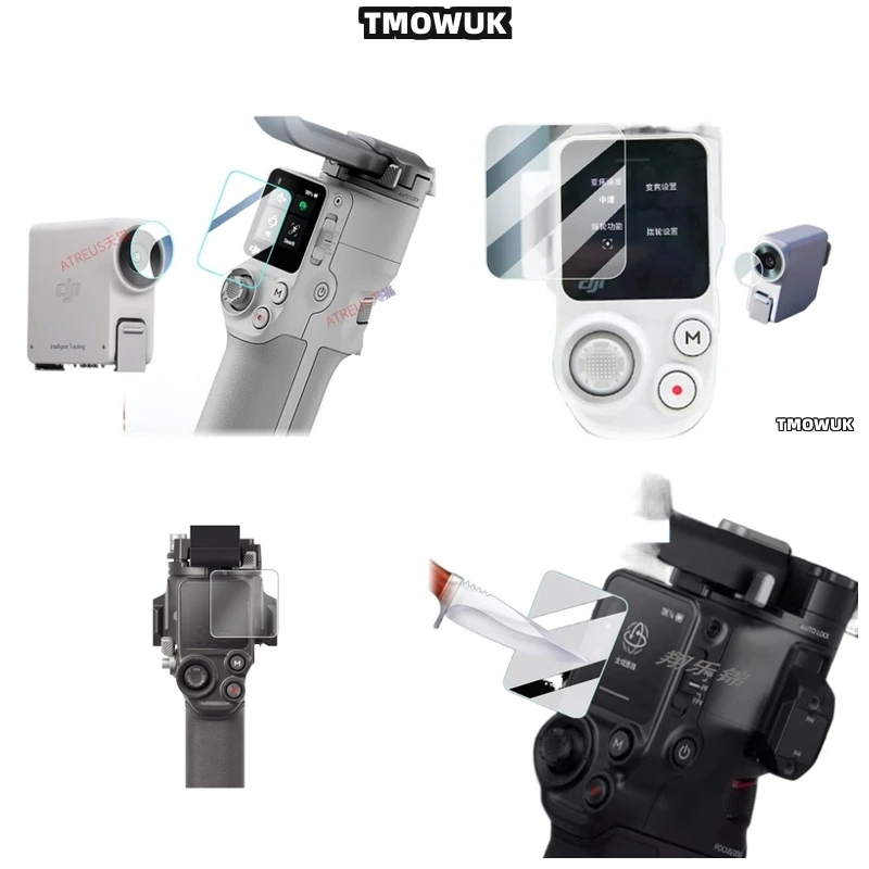 

For DJI RS 2 3 Mini RSC2 3 Pro 4 Pro Mini DJI Focus Pro High - Tech Tempered Glass Guard Cap