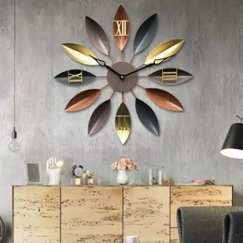 Aesthetic Simple Wall Clocks Fashion Nordic Restaurant Minimalist Wall Watch Art Mural Luxury Craft Horloge Home Decoration