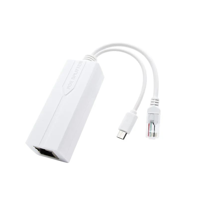 

Разветвитель POE 48 В до 5 В Micro USB Tpye-C 10/100 Мбит/с POE Блок питания инжектора камеры