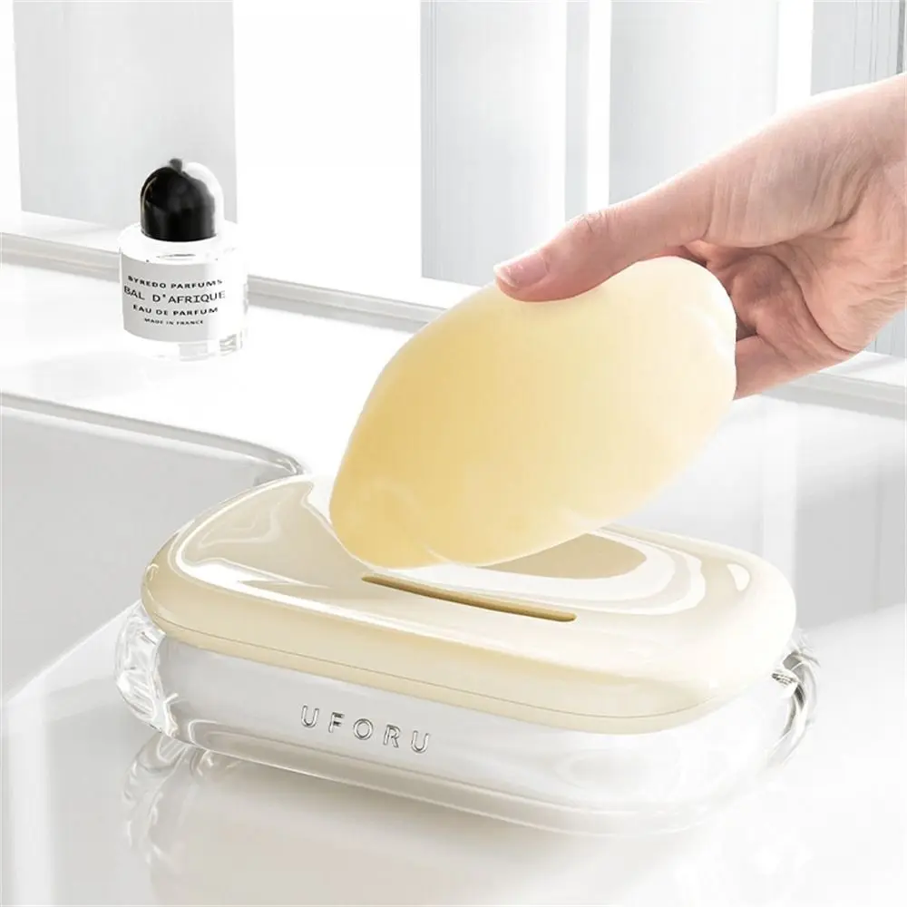 Acrylic Double Drainage Soap Case Light Luxury Multi-Purpose Non Stagnant Soap Holder Easy To Rinse Self Draining