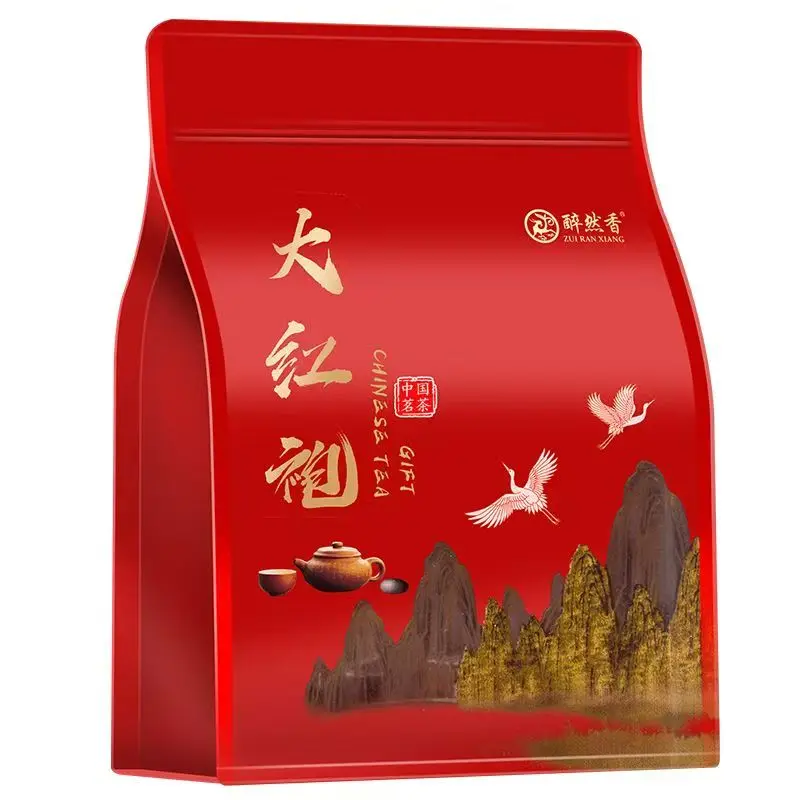 Choice Special Grade Da Hong Pao Customized Aluminum Foil Bag S/M/ Oolong Blacktea Self Sealing Self Standing Bag New