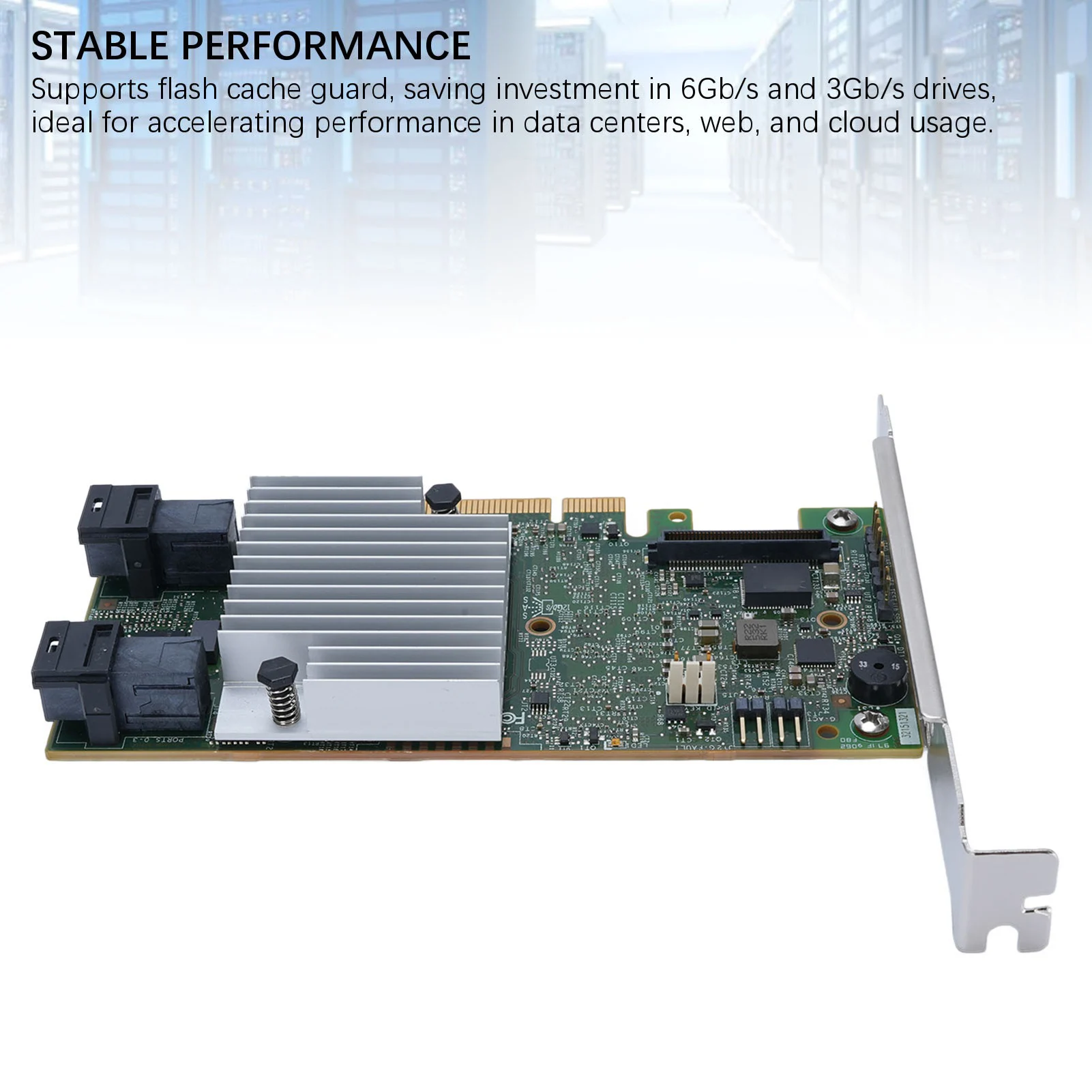 

RAID-карта PCI E 3.0 SAS Plug and Play RAID-контроллера Стабильная передача данных 2 ГБ кэша 128 последовательных порта ATA для рабочей станции