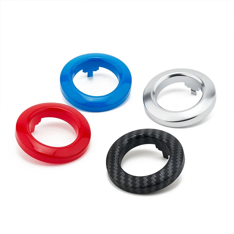 محرك السيارة بدء إيقاف غطاء أزرار وإطار الحلقة الخارجية لاستبدال BMW 1 3 5 Series X1 X3 X5 M5 E87 E81 E90 E91 E92 E89 E60 E83