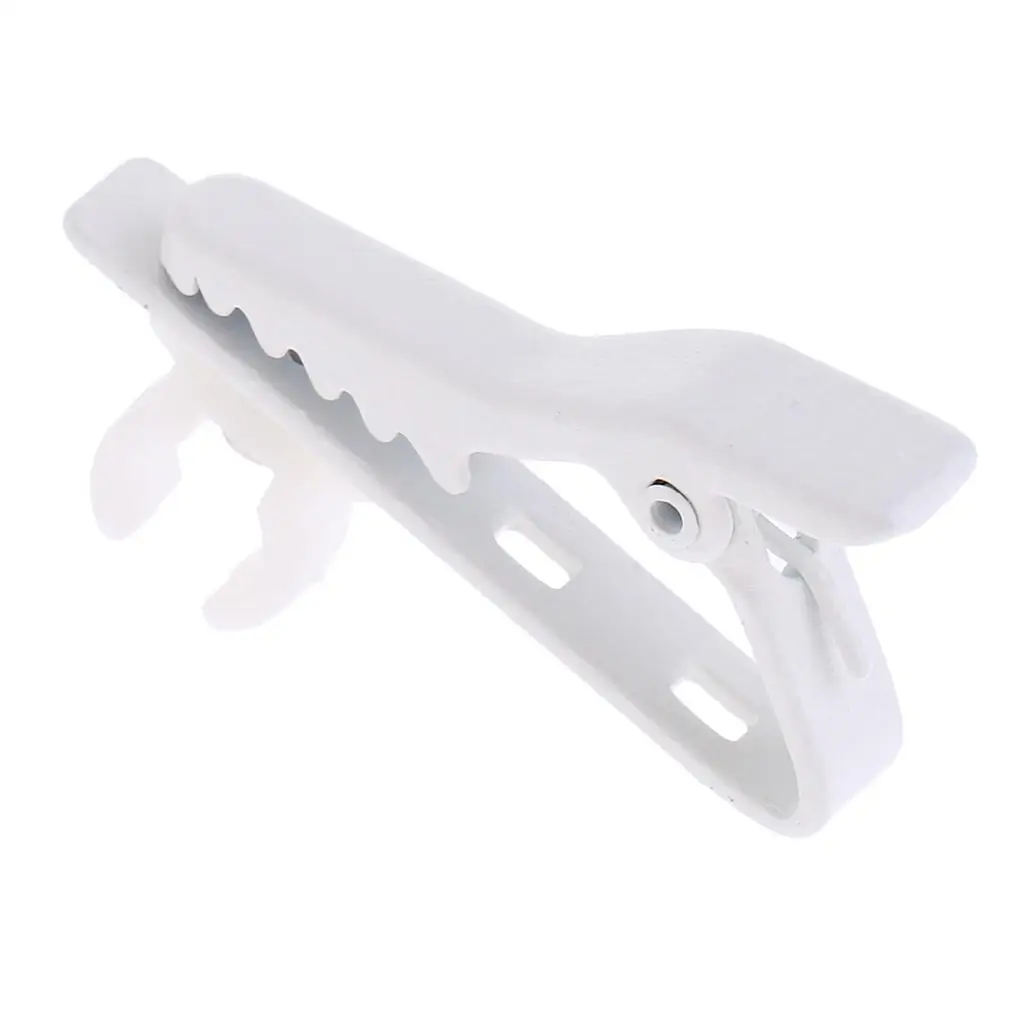 1Pc Draagbare Lezing Spraakmicrofoon Houder Op Stropdas Revers Wit