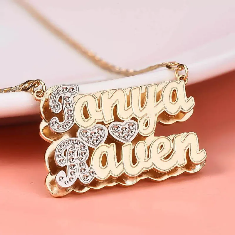 Custom Made Laser Cutting Photo Album Teen Friends Chain Boyfriend Men Monster Cool Ballerina Pendants Dating High Quality 2024