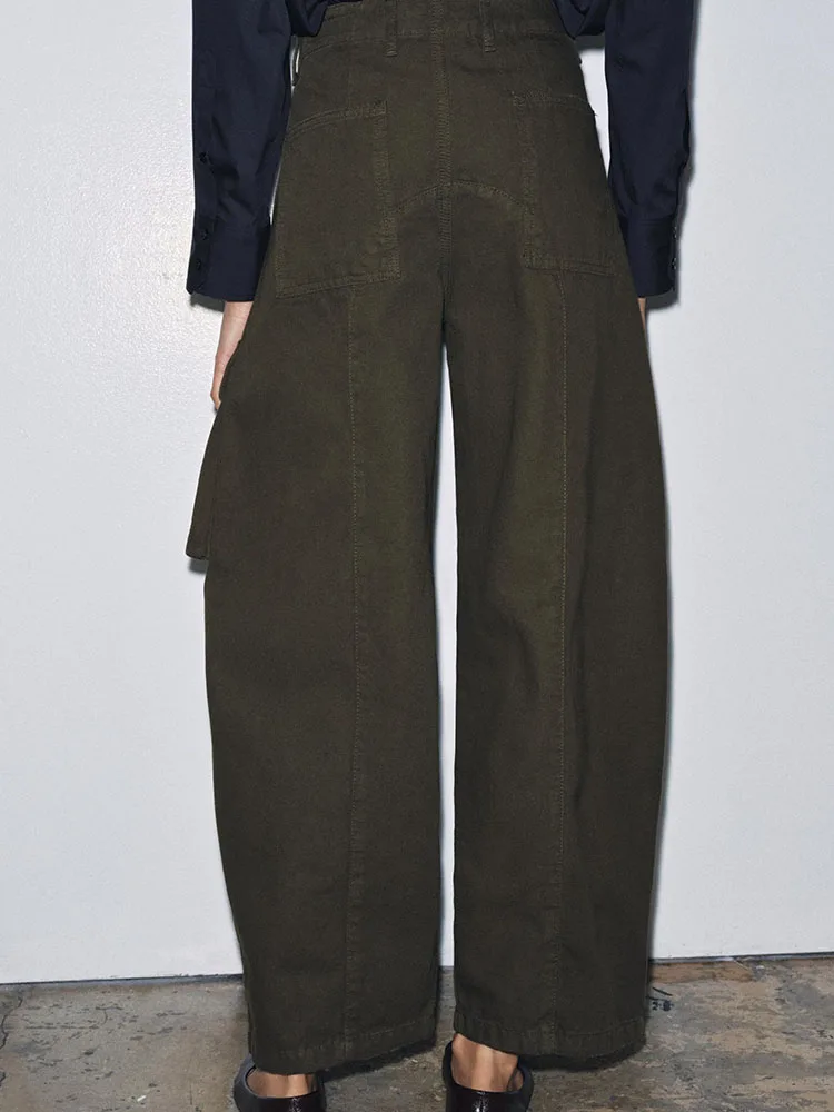 الراقية Faion منتصف الخصر العمل السراويل عارضة Sle الشتاء جديد وصول الملابس النسائية فضفاضة تناسب طويلة سستة إغلاق