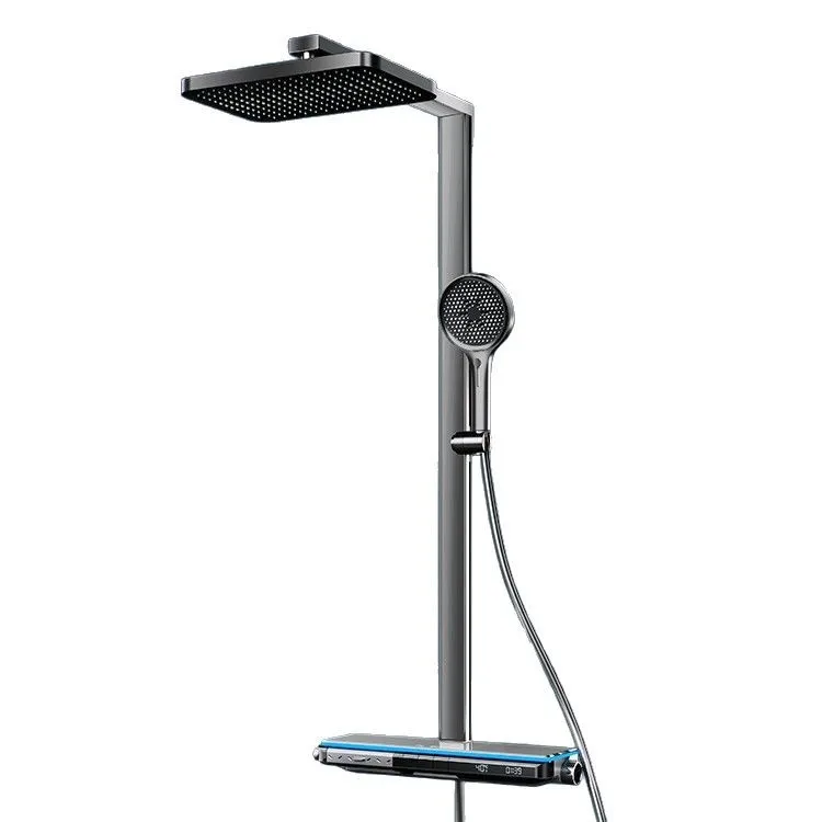 Blanco crema simple, ducha, ducha, hogar, inteligente, temperatura constante, pantalla digital SPA cintura trasera