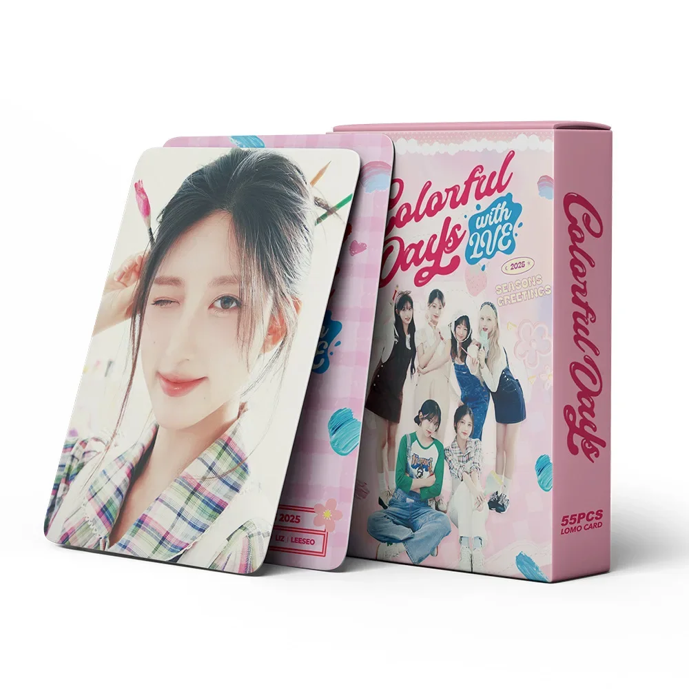 55 Small Cards 2025 Colorful Days With IVE Series Photos, Card Support