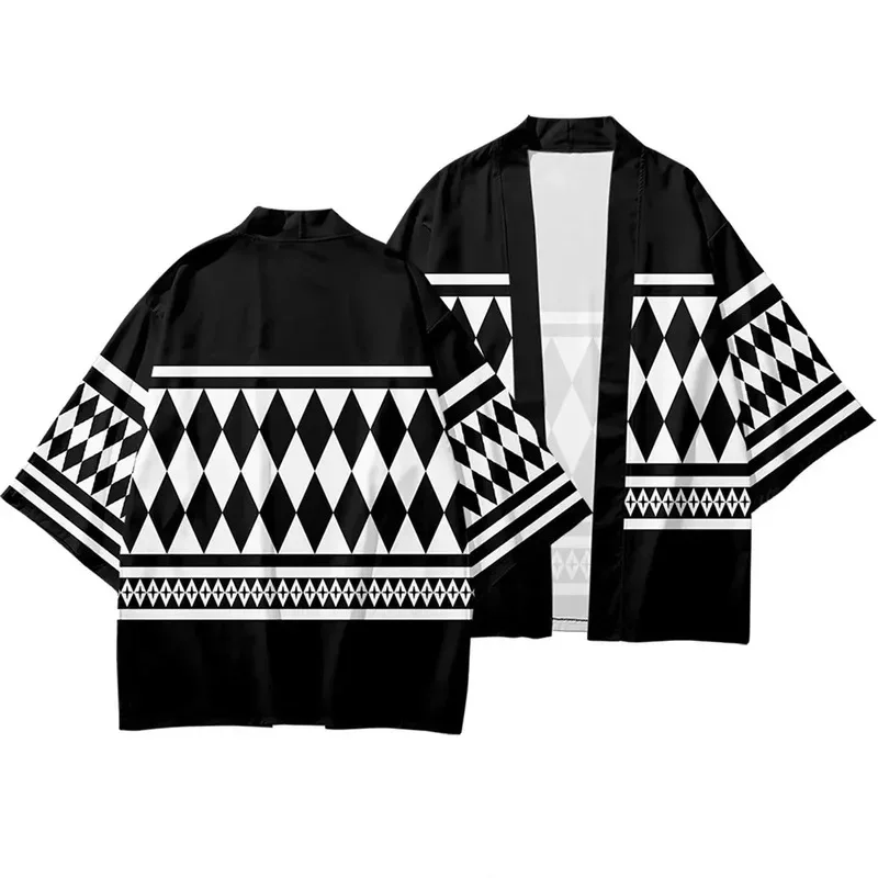 AIAI 2025Anime Tokyo Avengers Cosplay camiseta capa de Draken Manji Gang para verano Haori Kimono camiseta hombres de manga corta