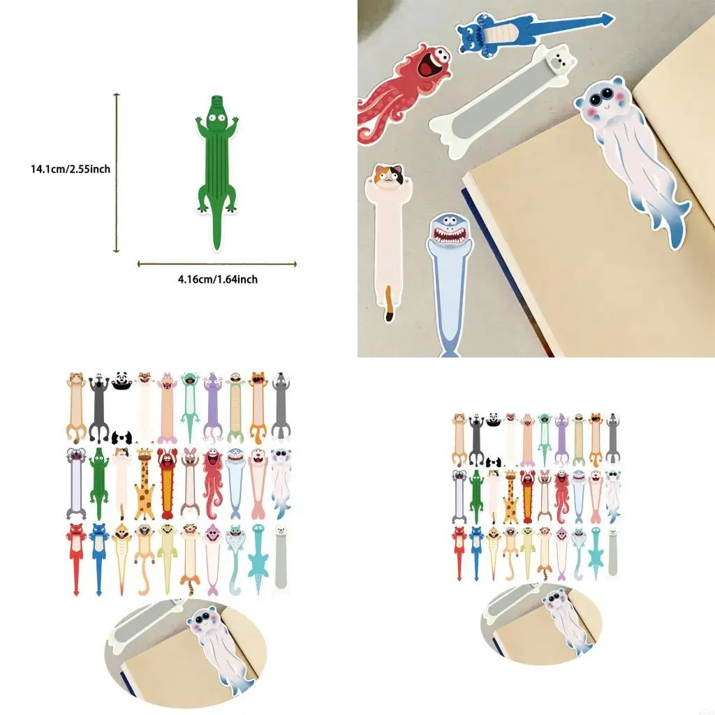 J78A Multifunctional Fashionable Shaped Bookmarks Page Holder with Acrylic Materials