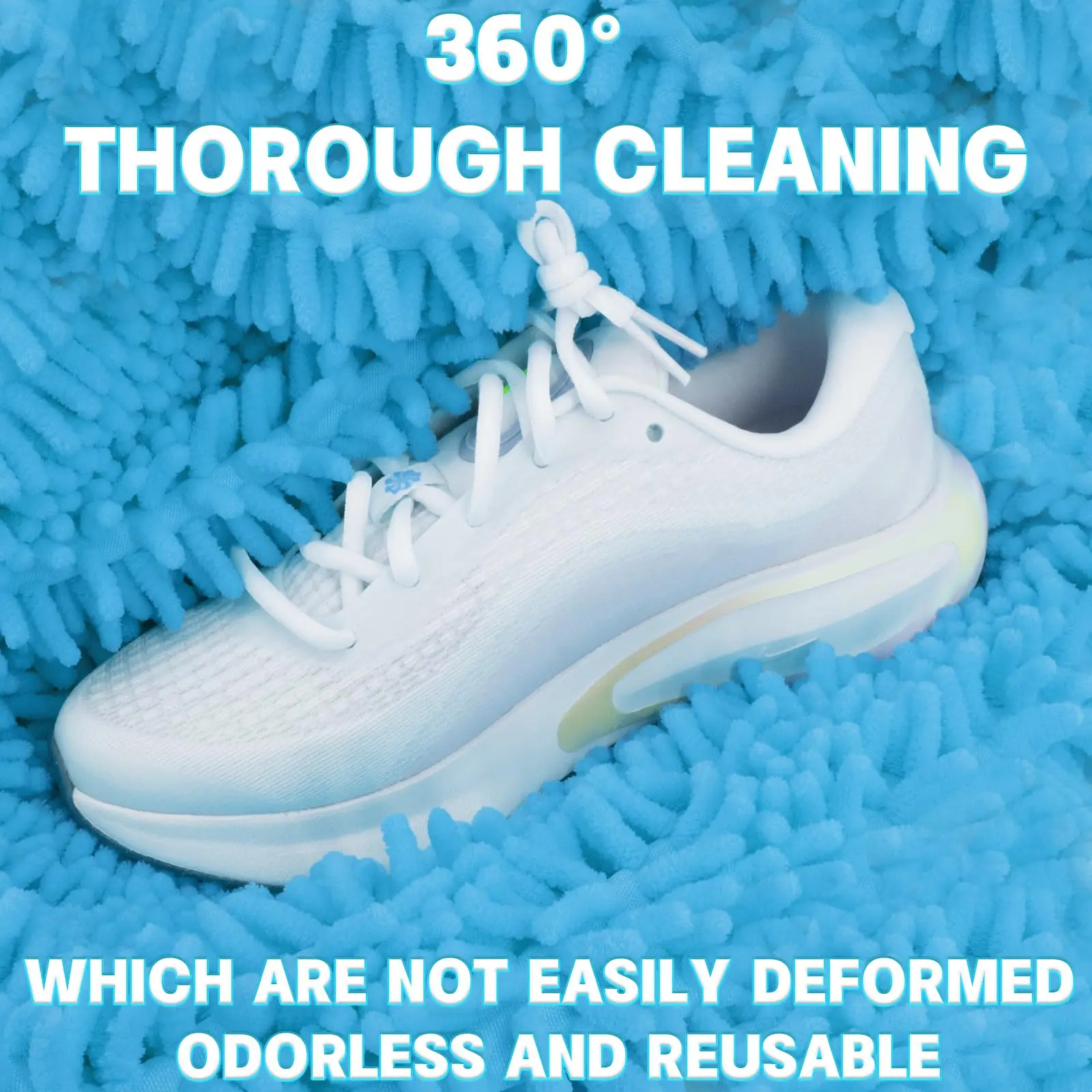 1/2/3PCS Reusable Shoes Cleaning Laundry Bags 360° Deep Wash Shoe Washing Bag For Sneakers Tennis Casual Shoes Slippers image 3