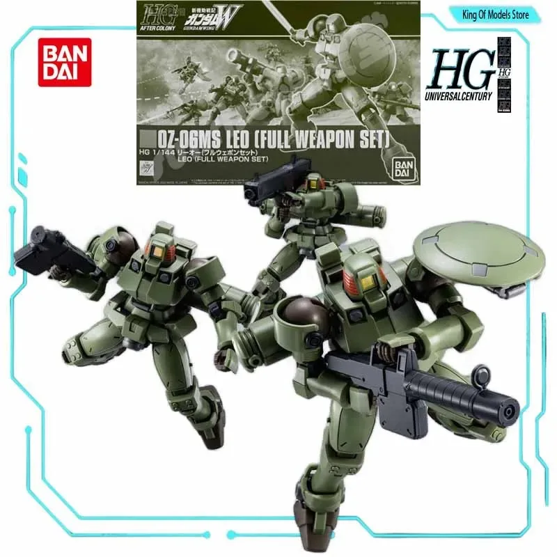 bandai-original-model-kit-hguc-1-144-oz-06msb-leo-full-weapon-set-anime-action-figure-assembly-model-toy-for-boys-gifts