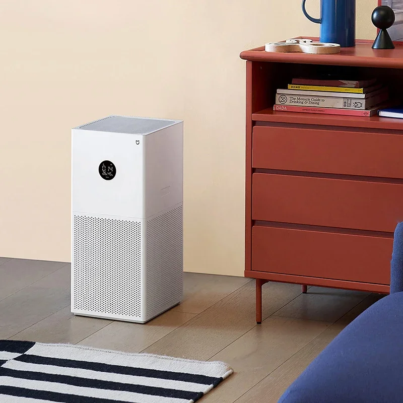 Nowy inteligentny oczyszczacz powietrza XIAOMI 4 Lite wyświetlacz LED poczwórny oczyszczający aldehyd do usuwania jonizatora powietrza 35,8 dB(A)