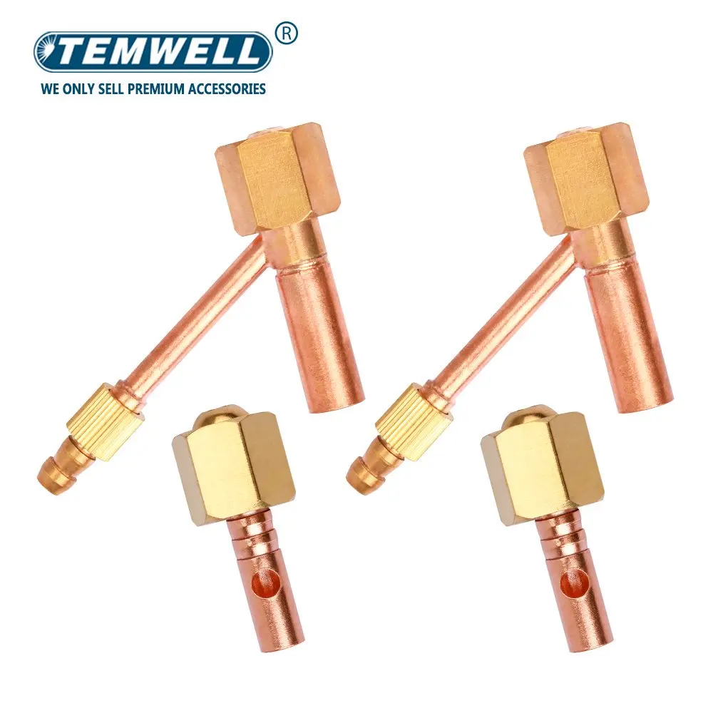 TEMWELL QQ/QS300A argon-arc welding head with m10 split center plug core copper connector and M16 rear nut Wholesale welding gun