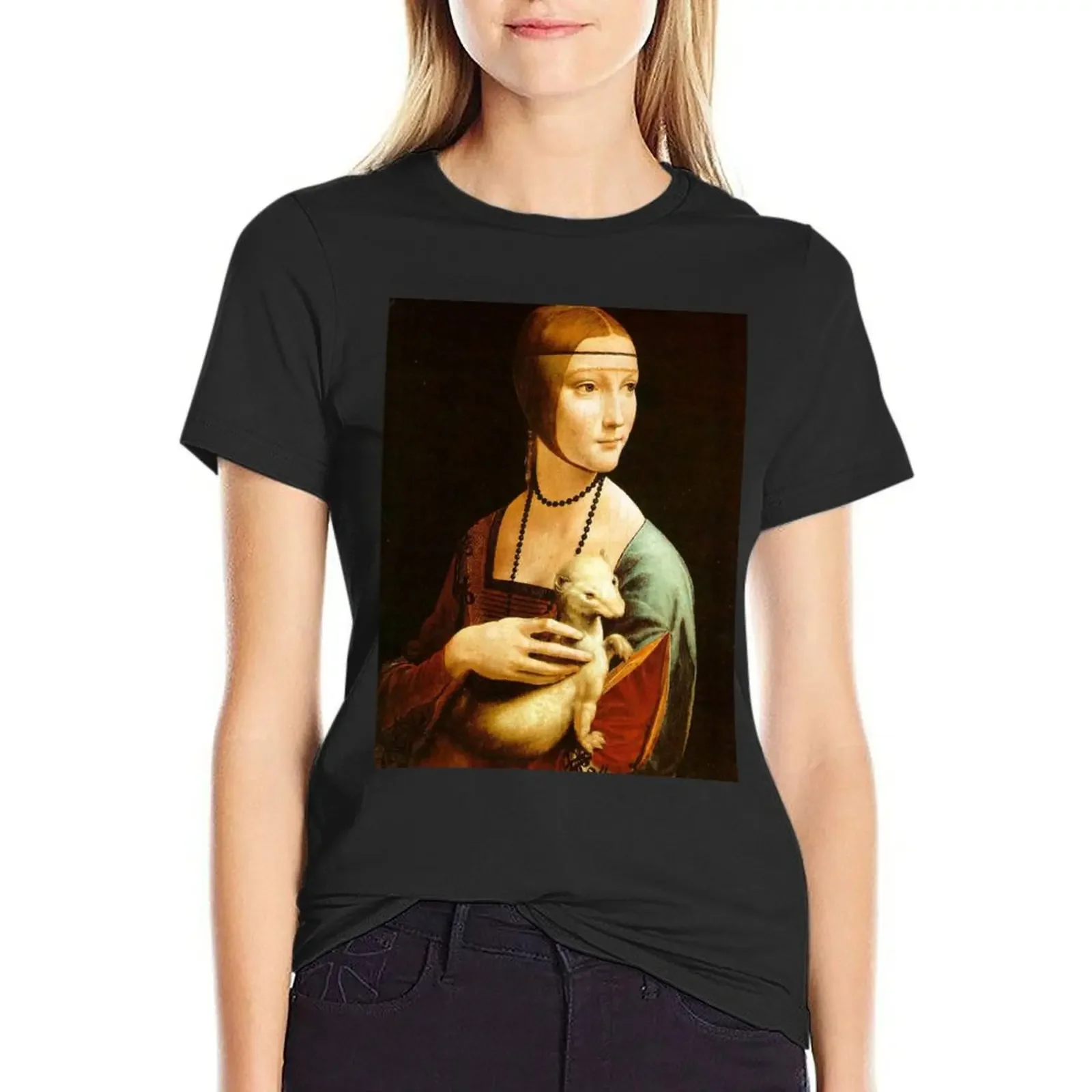 

Ermine T-Shirt tops hippie clothes heavyweights Aesthetic clothing Women clothes