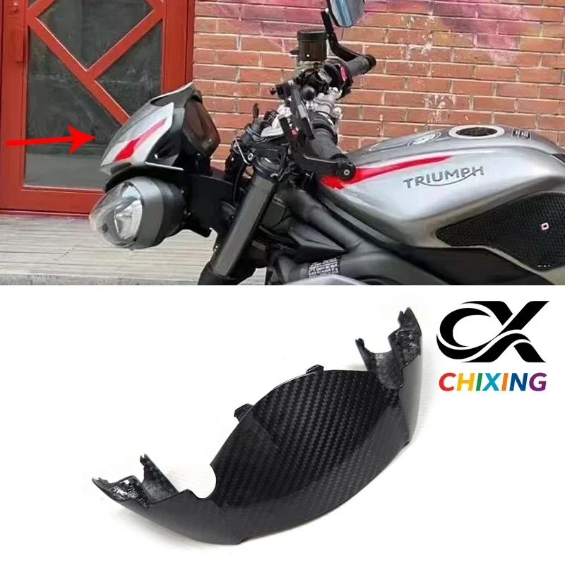 3K Dry Carbon Fiber Front Fairing Liner Suitable for Triumph 765RS 2020-2022