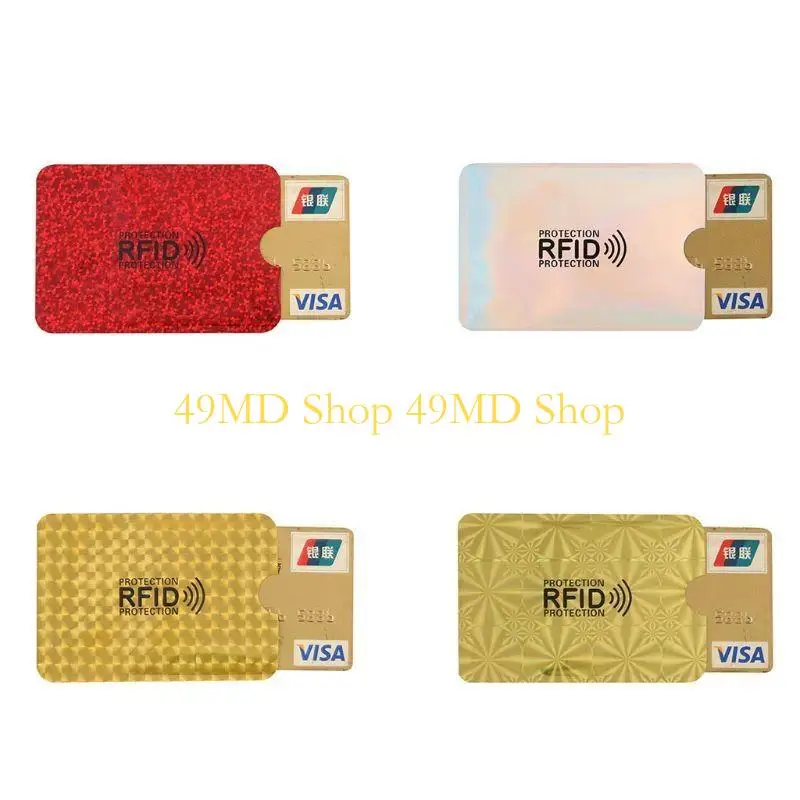 49md 10pcs Anti RFID Wallet Blocking Block Brank Card Card Cards per protezione