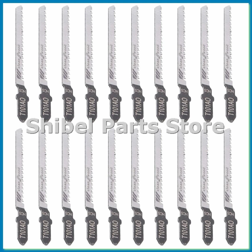

20Pcs Reciprocating Jigsaw Blade T101AO T-Shank Multi Jig Saw Blades for Wood Plastic Cutting Disc-A25R