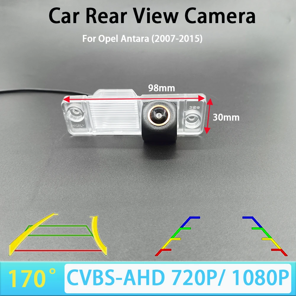 170 Degree AHD 1080P Car Rear View Camera for Opel Antara 2007-2015 Car Track/Ruler CVBS AHD 720P NTSC PAL