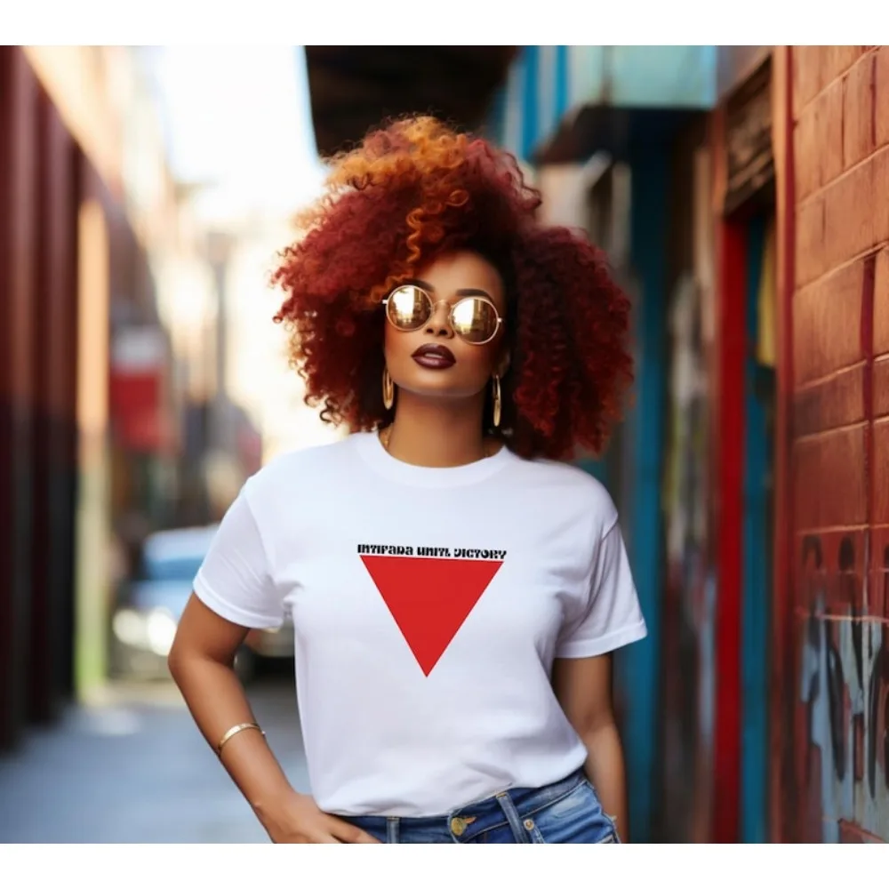 Palestine T-Shirt Red Triangle Palestinian Resistance Tee Palestine Clothing Printed T-shirt Top O-neck Short-sleeve Tees