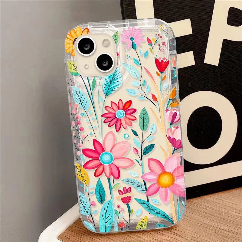 Flower Cases For Samsung A55 5G Case Samsung S24 Ultra A34 A33 5G A54 A53 A52 A51 A32 A14 A13 A12 S23 S22 Plus S21 S20 FE Cover