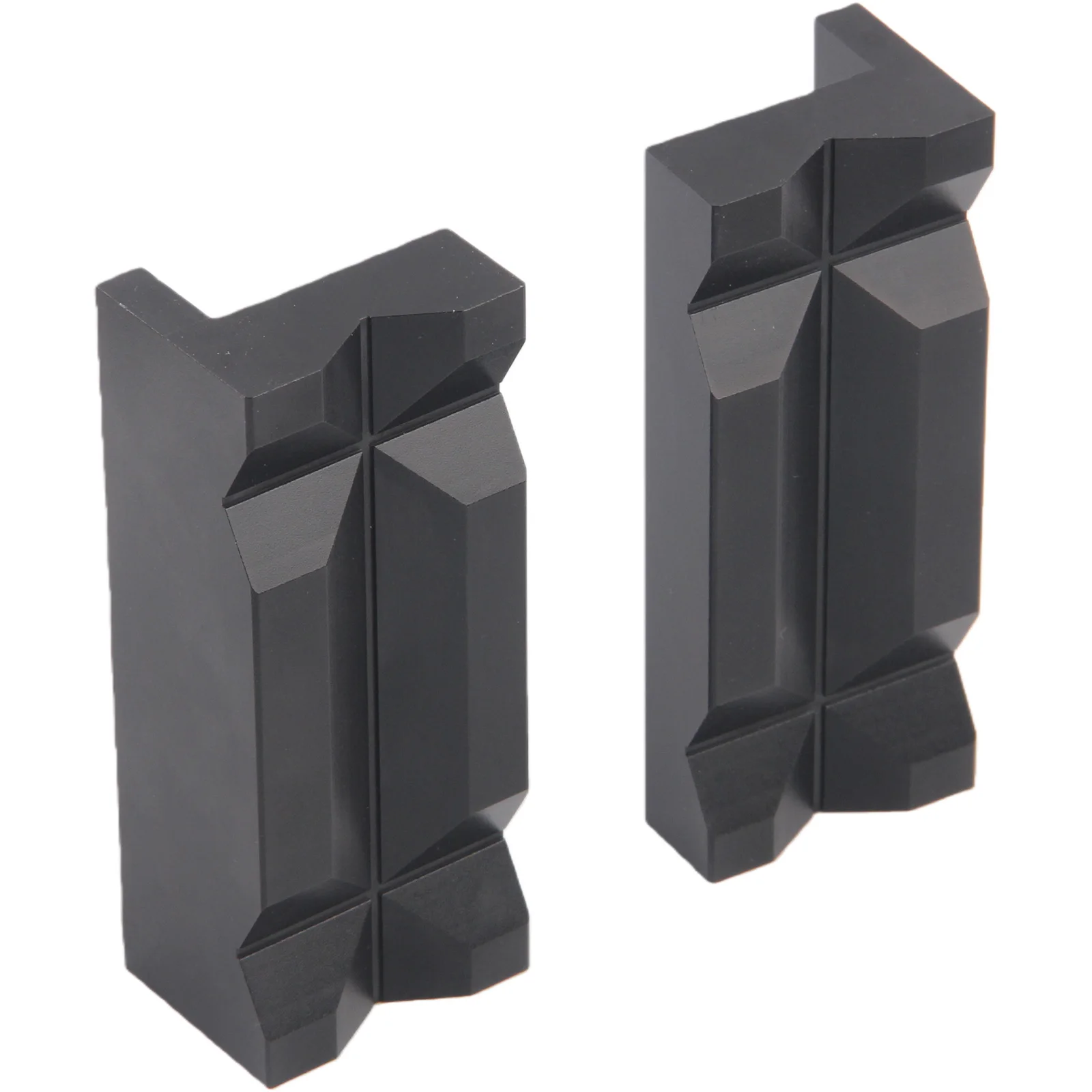 AN Fitting Magnetic Vise Jaw Protective Inserts Clamp Parts Aluminum Alloy Black