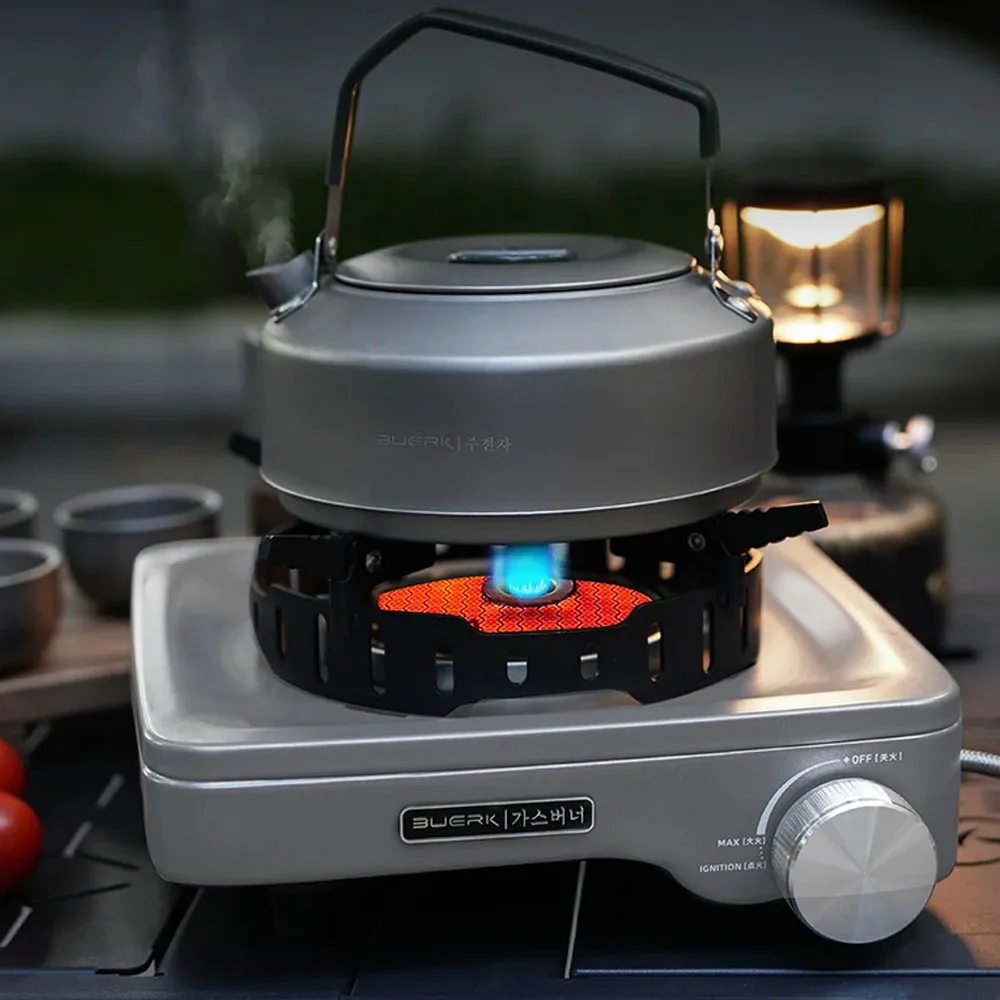 

BUERK Газовая плита для кемпинга 8000 Вт Мощная инфракрасная карточная плита Портативная легкая газовая горелка сплит-типа Открытый пикник Туризм