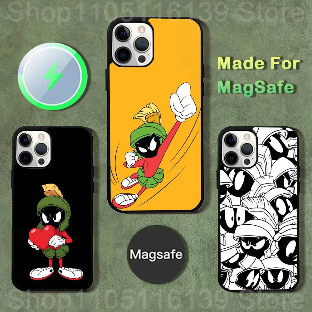 

M-Marvin The M-Martian Phone Case For iPhone 17,16,15,14,13,12,11,Pro,Max,Plus,Mini,SE4,E Magnetic Magsafe Wireless Charging