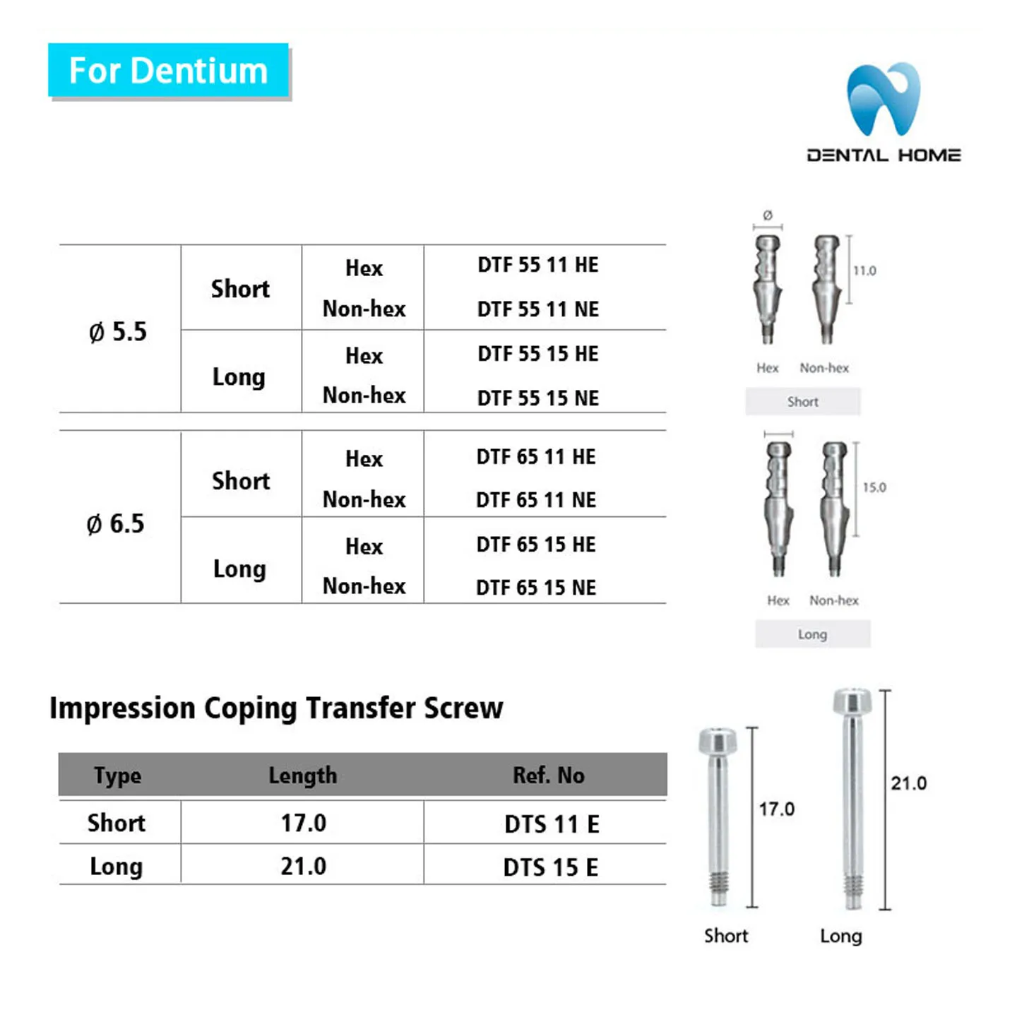 For Dentium Fixture Transfer Impression Coping Dental Equipment And Supplies