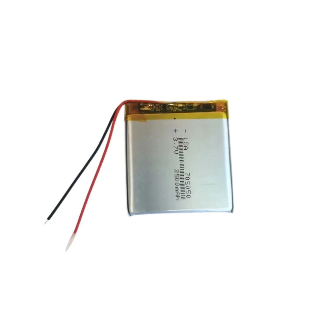 Factory Direct 705050 Polymer Lithium Battery 2500mAh 3.7V Atomizer Thermos Cup Bluetooth Speaker