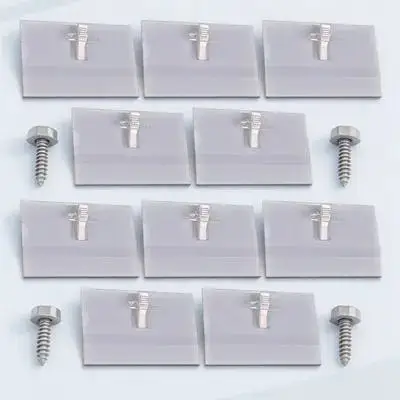 

Name Tag Holder 50Pcs Clear PVC Badge Holders for Staff ID Cards Name Tag Clips for Badges Portable Badge Buckle