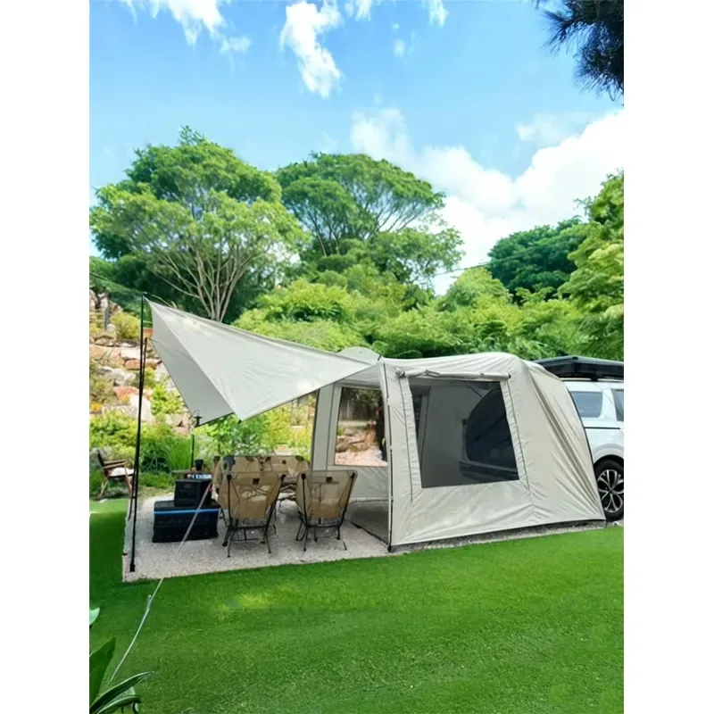  Car box docking tent Portable Waterproof SUV Tail Tent 3-4 people Dome tent Sunshade Tunnel style tent,Large