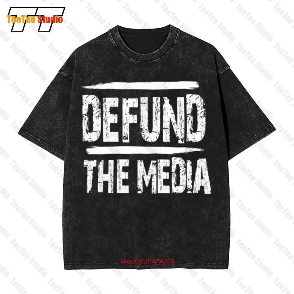 Defund The Media Fake Vintage Oversized T-Shirt 19FI