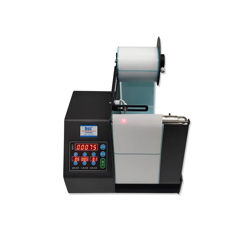 MF150 vertical label dispenser Desktop Automatic Sticker Labeling Machine 250mm/s label dispenser with counter