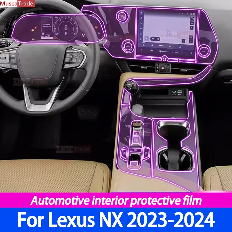 

Прозрачная центральная консоль для салона автомобиля Lexus NX NX450H NX350 NX250 NX350H 20222023 2024