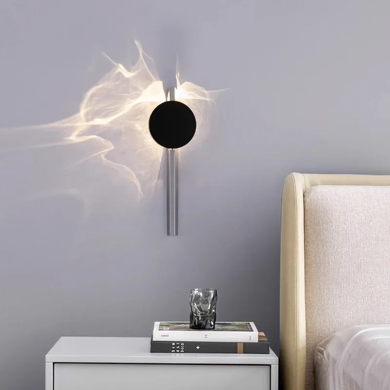 

Italian Style Rotating Wall Light Stainless Steel Living Room Bedroom Hotel Decor Lamp