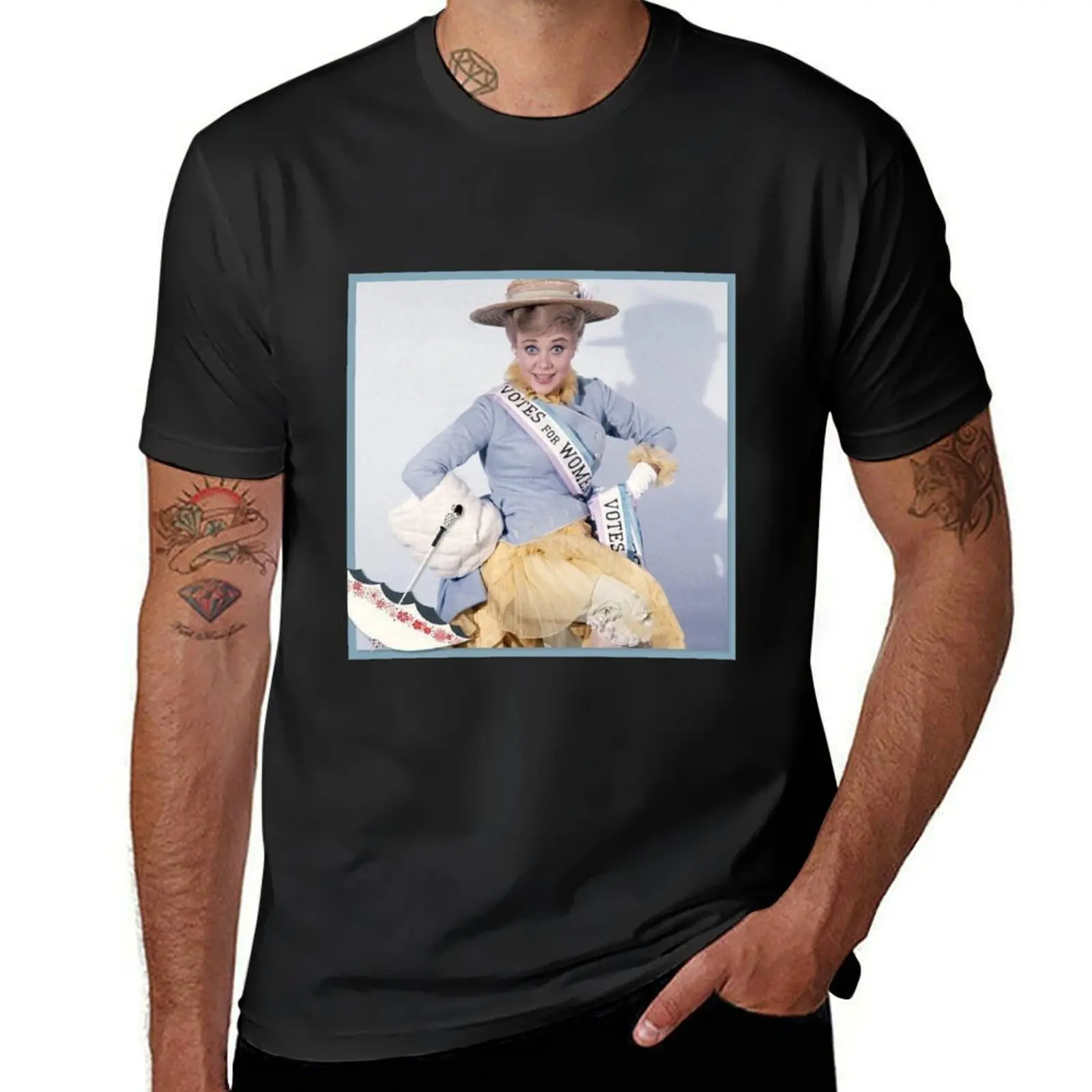 glynis johns- mary poppins - funny T-Shirt customs summer tops mens graphic t-shirts hip hop